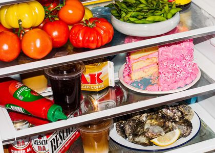 food items in the fridge